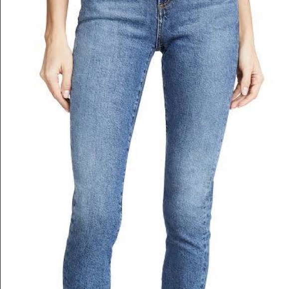 AGOLDE TONI WOMENS ANKLE FRAYED STRAIGHT LEG JEANS Size 24 - Picture 3 of 11